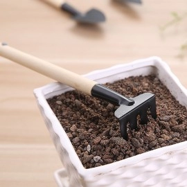 1 Set Garden Mini Cultivating Transplanting Kit Plants Seedling Succulent Transplanter Shovel Rake Spade Drilling Fertilize Tool